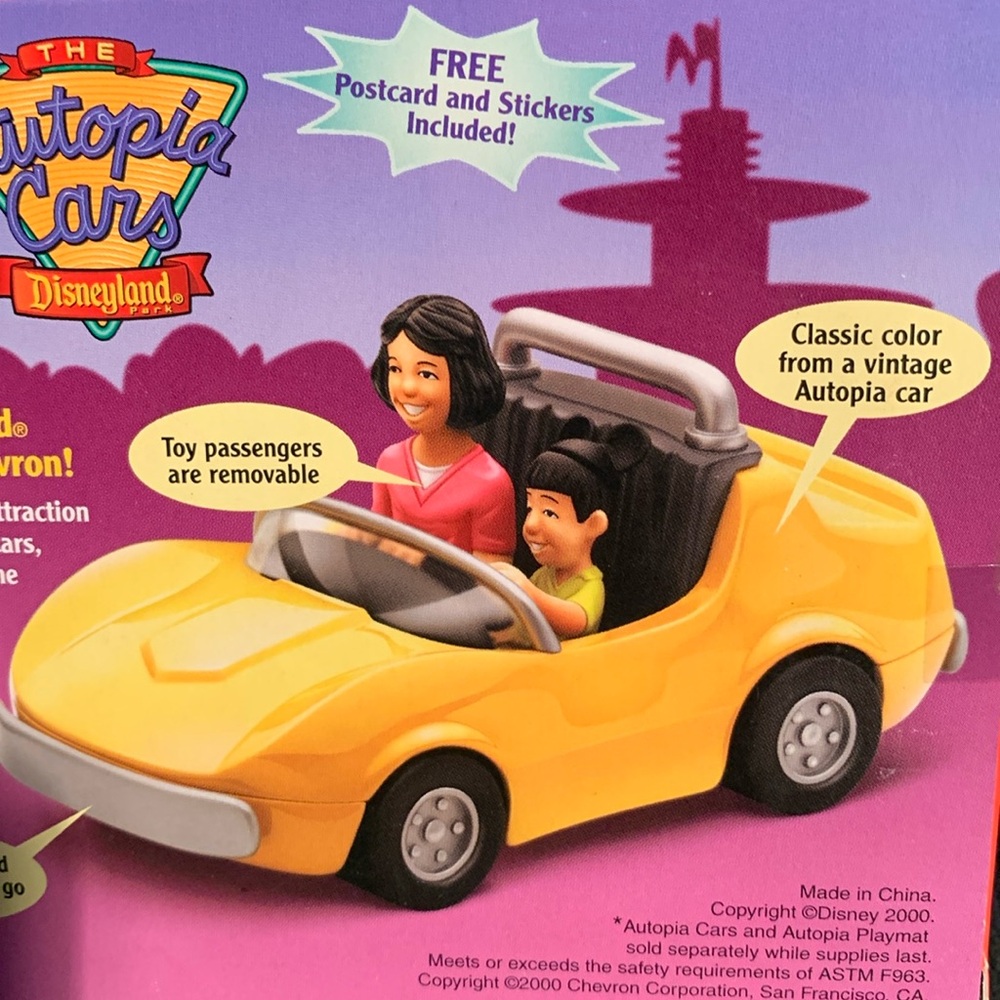 Disneyland Autopia Yellow Classic Collectible Car-Vintage 🆕